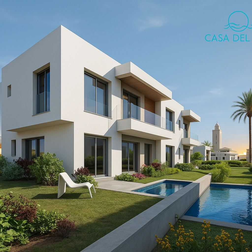Villa moderne 180m² Casa Del Mar – Piscine privée et jardin à Casablanca